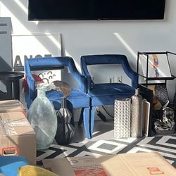 Blue Upholstered Chairs