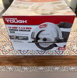 Circular Saw - Hyper Tough 12amp 7.25” Corded Circular Saw