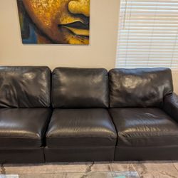 Leather Sofa Expresso Color 