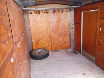 Hallmark enclosed trailer.
