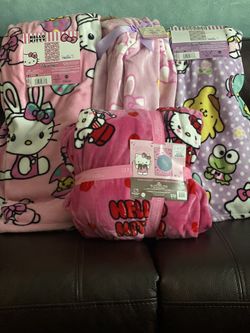 Hello Kitty Valentines Cupid Blanket 