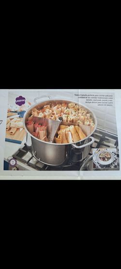OLLA TAMALERA DE 32 QT CLÁSICA DE ACERO INOXIDABLE CON PARRILLA Y DIVISOR PRINCESS HOUSE 🍁🍂🍁🍂