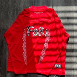 Chrome heart mesh jersey size M