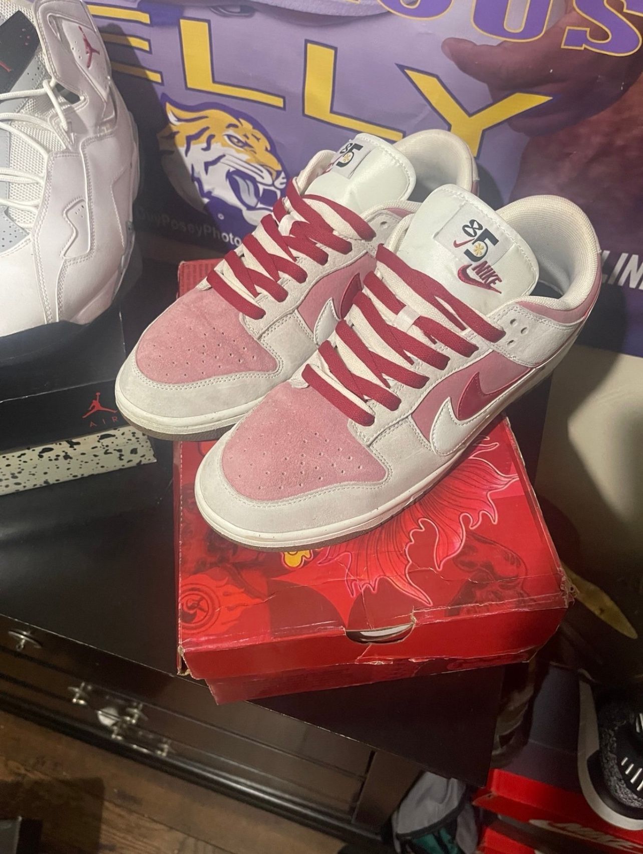 Nike Dunk Low Retro PRM Year of the Rabbit Pink SIZE 12 LIMITED EDITION)