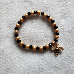 Women's bee handmade stretch bracelet