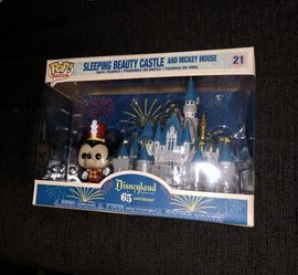 Sleeping Beauty Castle And Mickey Mouse