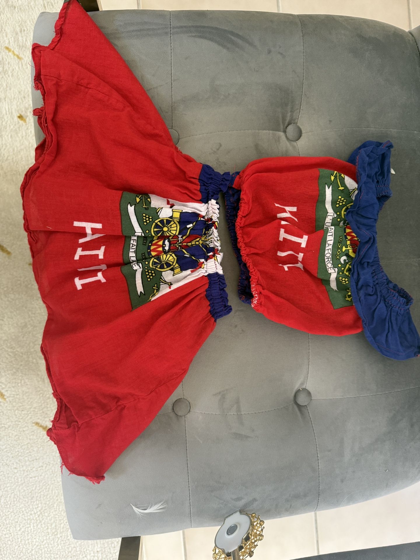 Haitian Flag 2 Piece 2T/3T Girl Outfit