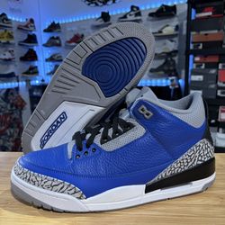 AIR JORDAN 3 RETRO “ROYAL” SIZE 10