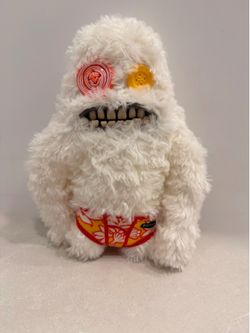 Fuggler Budgie Sasquoosh White Plush Monster Floral Underwear 9”