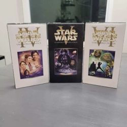 Star Wars Trilogy Episodes 4,5, and 6  VHS *PORTUGUESE SUBTITLES*
