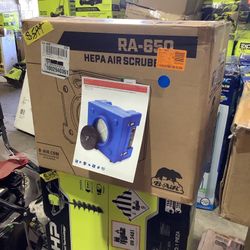 B-Air 1/3 HP 2.5 Amp HEPA Air Scrubber Purifier for Water Damage Restoration Negative Air Machine in Blue