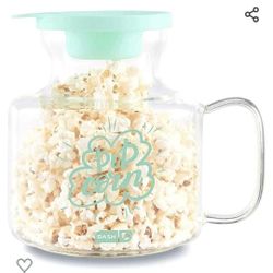 Brand New In Box pop corn maker glass jar microwave dash