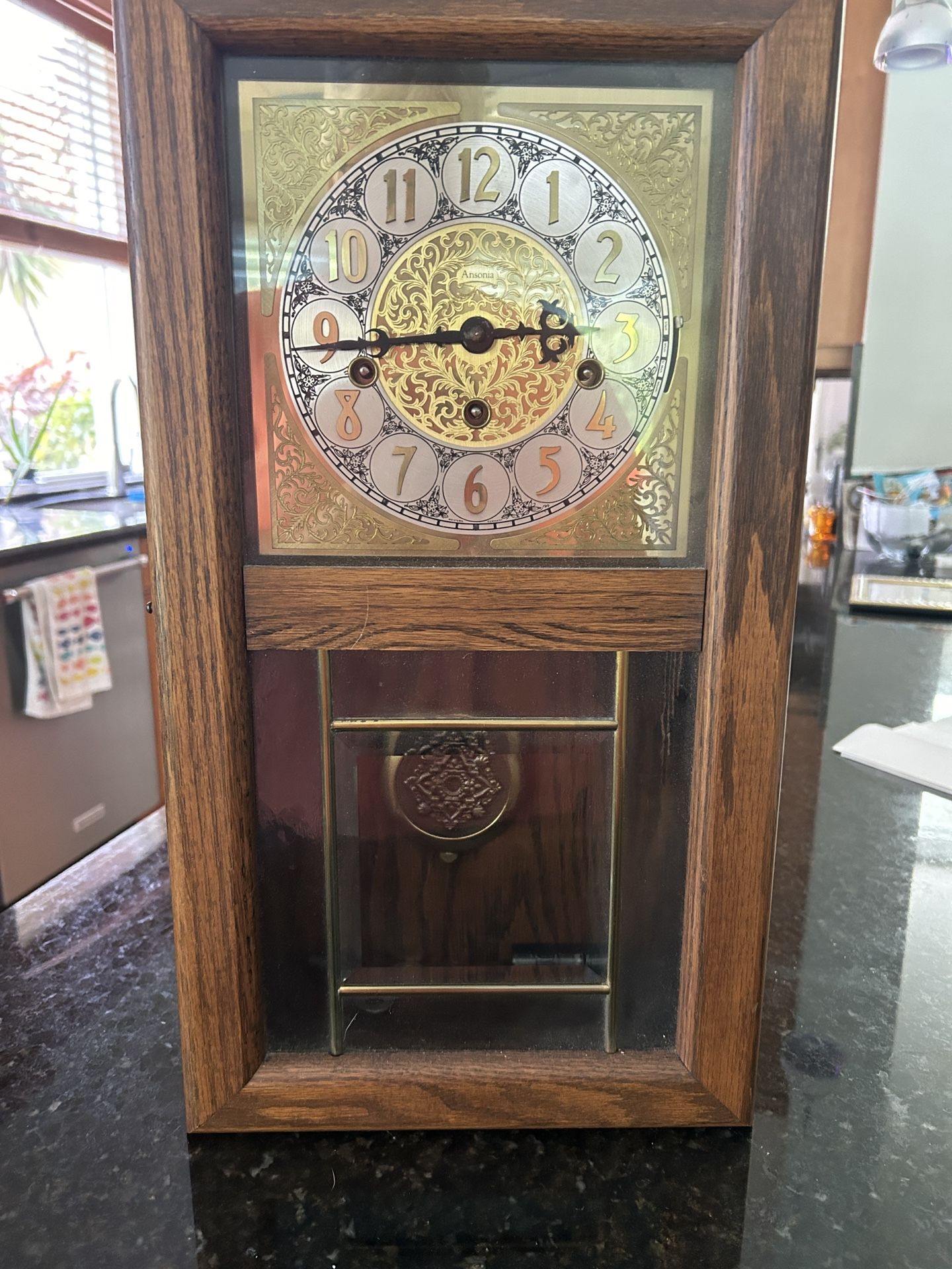 ANSONIA Chiming Wall Clock Medallion Lynnwood, WA
