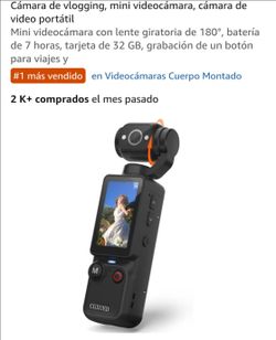 Mini Vlogging Camcorder with Rotating Lens (cash only)
