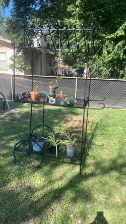 Metal Large Flower Cart