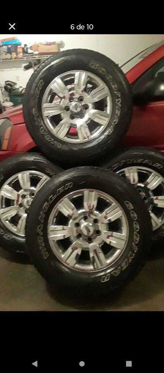 Rims And Tires 70% LT275/65R18 