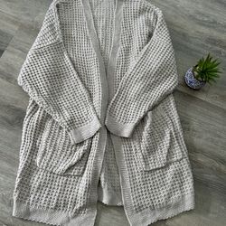 Oversized Open Cardigan 