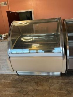 Gelato Display Case 12 pan  White Oscartielle Ventura C83F 12 XP 