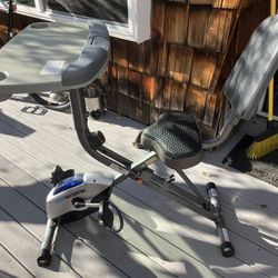 Stationary Bike with Desk