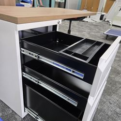 4ft Wide By 2ft Deep Solid Desk 1 File Cabinet Letter Size