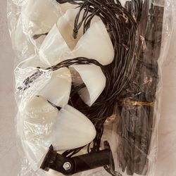 New White Mushroom Garden Home Decor String Plant Lights Solar Power 