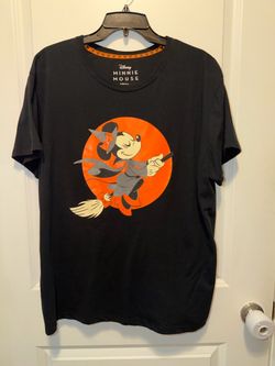 Disney Minnie Mouse Halloween Flying Witch T-Shirt glow-in-the-dark size xxlarge