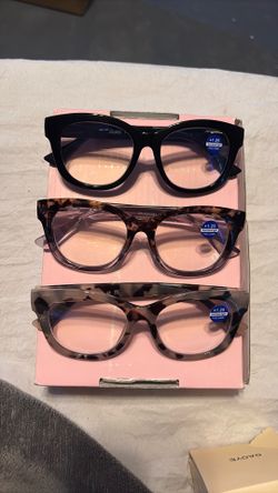 Ladeesse 3-pack Reading Glasses For Women - Blue Light Blocking