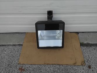 One Nice Brown Security Flood Light With Adjustable Arm Very Clean Like New.