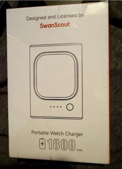 SwanScout 1800mAh Portable Charger for Samsung Galaxy Watch Black