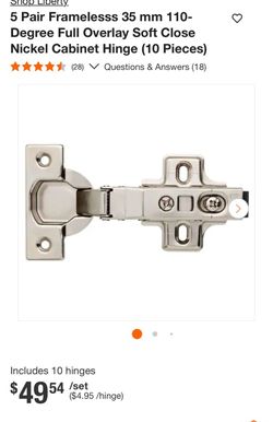 Soft Close hinges