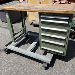 Work Bench With Tool Box -bottleneck Work Statio