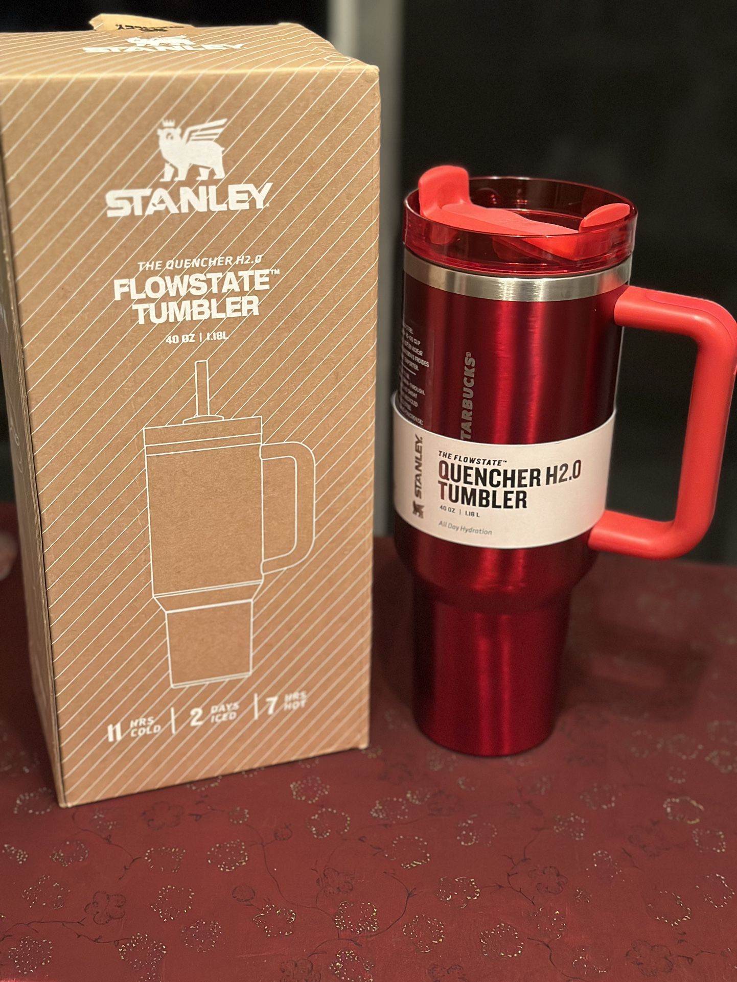Limited Edition Stanley Starbucks Collaboration 40oz Tumbler - Red 