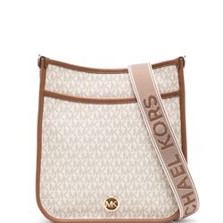 Michael Kors large Luisa canvas crossbody bag. NEW