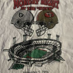 Vintage 49ers Vs Raiders 1994 T Shirt