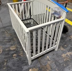 White Convertible Crib to Toddler Bed