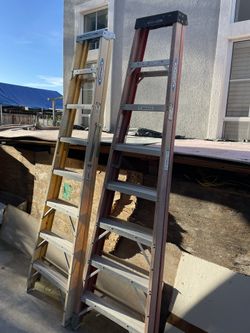 Two 8’ Fold-Up Ladders