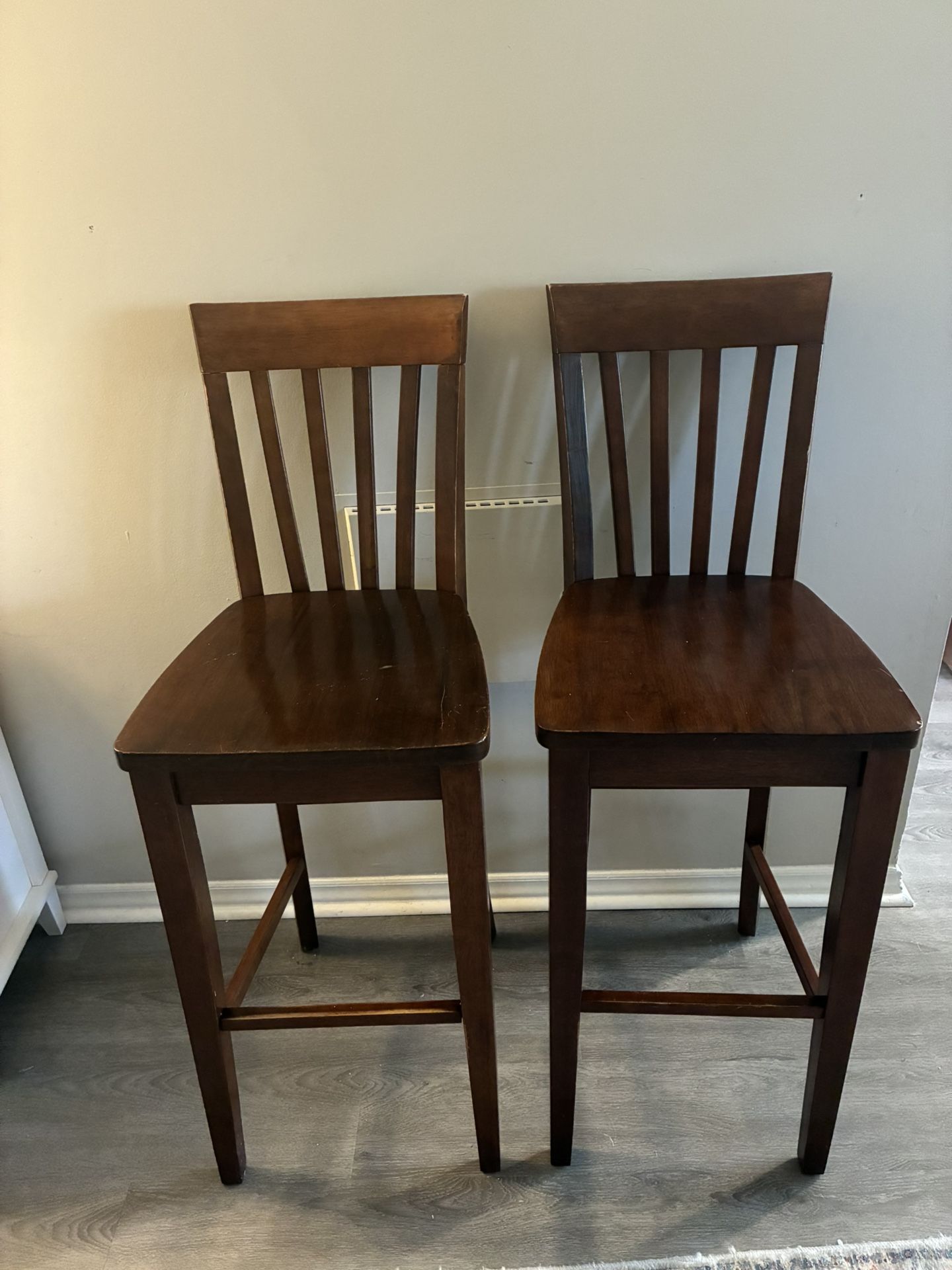 Wooden High Top Chairs