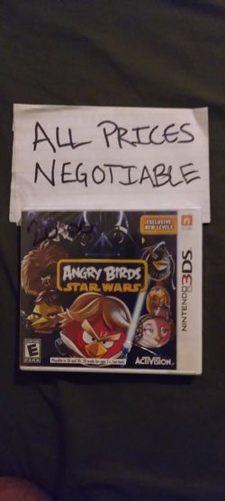 Sealed Nintendo 3ds Game.  Angry Birds Star Wars 
