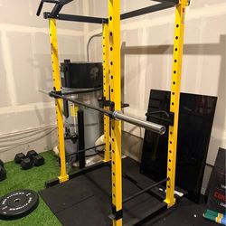 Squat Rack and Olympic 45lb bar