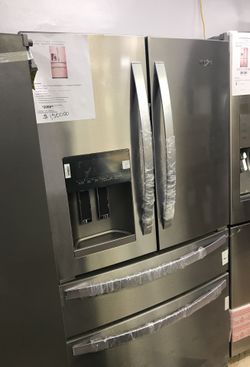 Whirlpool 25cu ft French Door refrigerator in Fingerprint Resistant stainless steel/ 1 year warranty free delivery
