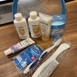 Ladies travel toiletries