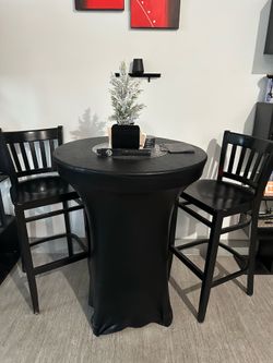 Pub Style Table Set with Stools