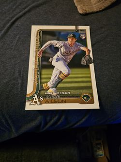 Jacob Wilson 2025 topps update oversized baseball card