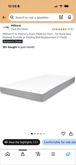 Twin Mattress with Frame