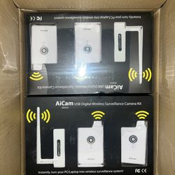 NEW Apida AiCam USB Digital Wireless Surveillance Camera Kit Model AiCam83052