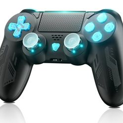 Bonadget Wireless Controller for PS4,with Custom LED Lights 