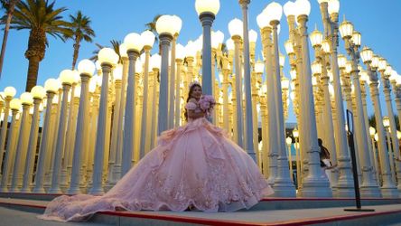 Pink Ball Gown Quinceañera Dress