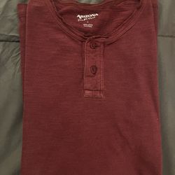 Arizona Jeans Button Maroon T-shirt