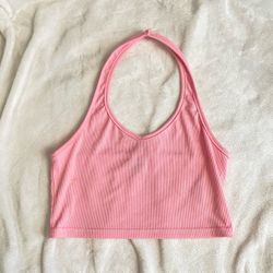 Baby Pink Halter Top
