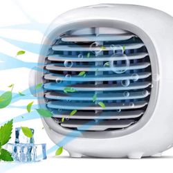 Portable Air Conditioner, Rapid Cooling USB Charging Air Conditioner Fan Evaporative Air Conditioner Fan for School for Bedroom for Office